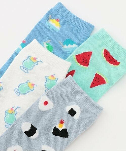 Lovetoxic / ラブトキシック ソックス | オイシイ総柄スニーカー丈ソックス | 詳細4