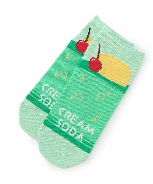 Lovetoxic / ラブトキシック ソックス | パッケージスニーカー丈ソックス（イエロー グリーン）