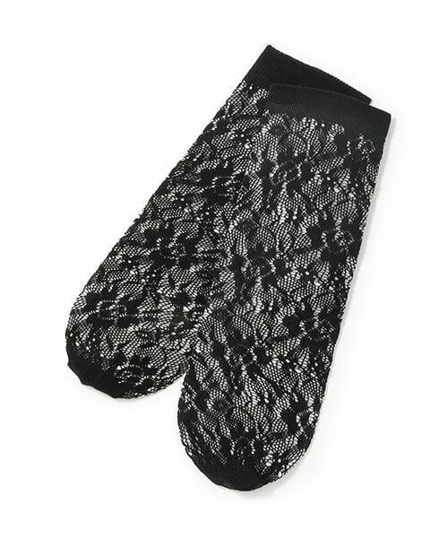 Lovetoxic / ラブトキシック ソックス | レースハイソックス（黒）