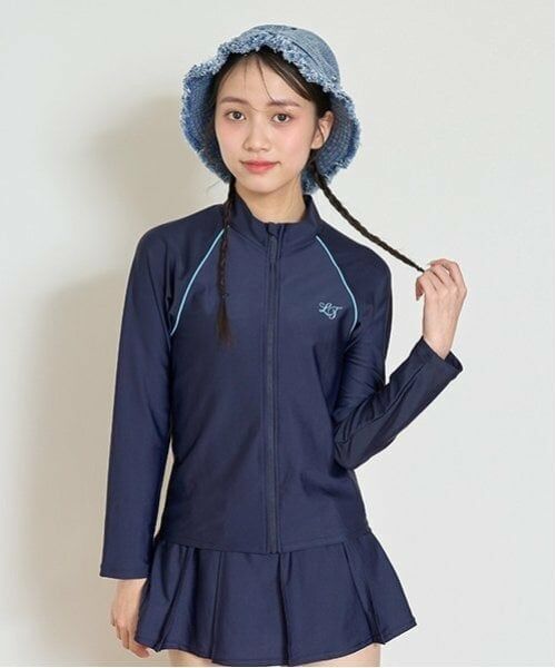 Lovetoxic / ラブトキシック 水着・スイムグッズ | 【SWIM】【水着】長袖フルジップラッシュ（サックス）