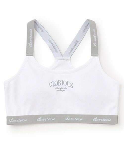 Lovetoxic / ラブトキシック その他インナー・ルームウェア | DRYメッシュハーフトップ（白）