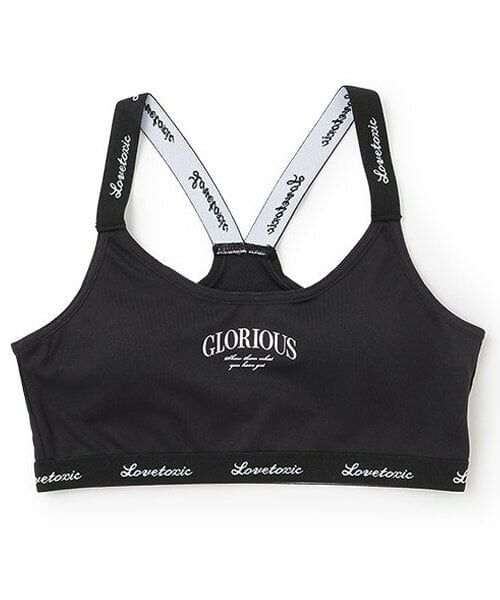 Lovetoxic / ラブトキシック その他インナー・ルームウェア | DRYメッシュハーフトップ（黒）