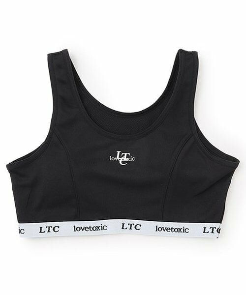 Lovetoxic / ラブトキシック その他インナー・ルームウェア | DRYメッシュハーフトップ（黒）