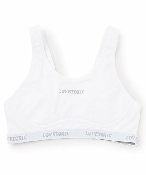 Lovetoxic / ラブトキシック その他インナー・ルームウェア | DRYメッシュハーフトップタンク（白）