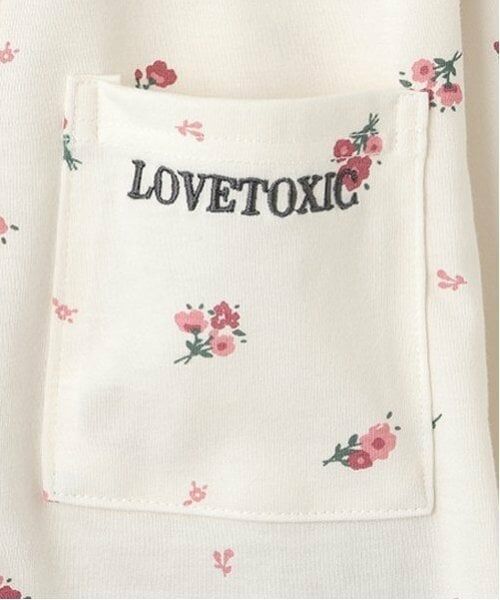 Lovetoxic / ラブトキシック ルームウェア | 【ルームウェア/パジャマ】小花柄長袖やわらかニットシャツ＆パンツセット | 詳細5