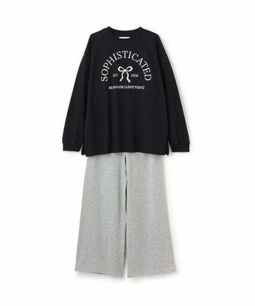 Lovetoxic / ラブトキシック ルームウェア | 【ルームウェア/パジャマ】ハート柄やわらかニットシャツ＆パンツセット | 詳細11