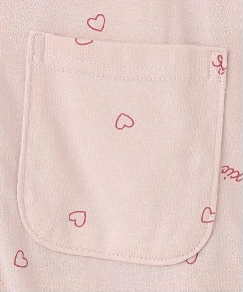 Lovetoxic / ラブトキシック ルームウェア | 【ルームウェア/パジャマ】ハートロゴ柄やわらか半袖ニットシャツ＆ショートパンツセット | 詳細8