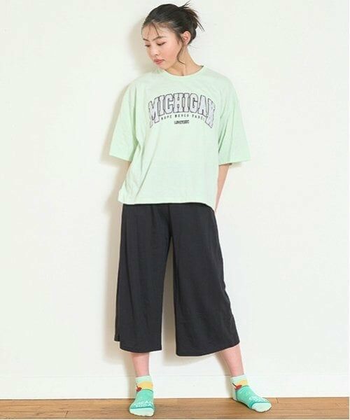 Lovetoxic / ラブトキシック ルームウェア | 【ルームウェア/パジャマ】半袖Tシャツ＆7分丈パンツセット（ライト グリーン）