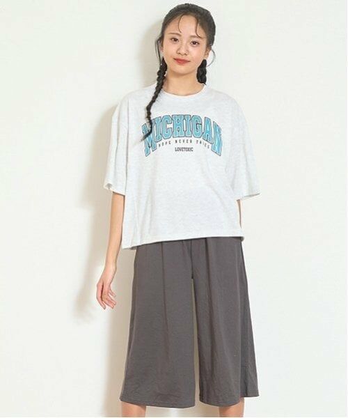 Lovetoxic / ラブトキシック ルームウェア | 【ルームウェア/パジャマ】半袖Tシャツ＆7分丈パンツセット | 詳細1