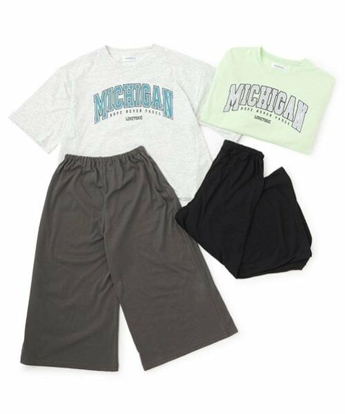 Lovetoxic / ラブトキシック ルームウェア | 【ルームウェア/パジャマ】半袖Tシャツ＆7分丈パンツセット | 詳細14