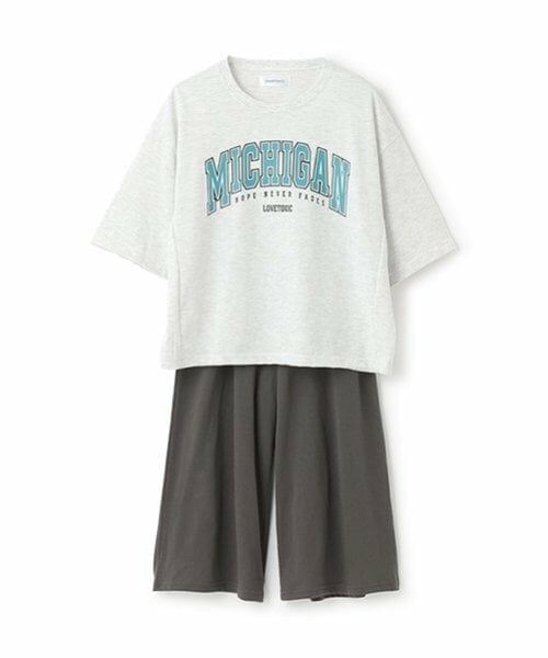 Lovetoxic / ラブトキシック ルームウェア | 【ルームウェア/パジャマ】半袖Tシャツ＆7分丈パンツセット | 詳細3