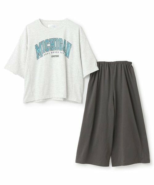 Lovetoxic / ラブトキシック ルームウェア | 【ルームウェア/パジャマ】半袖Tシャツ＆7分丈パンツセット | 詳細6
