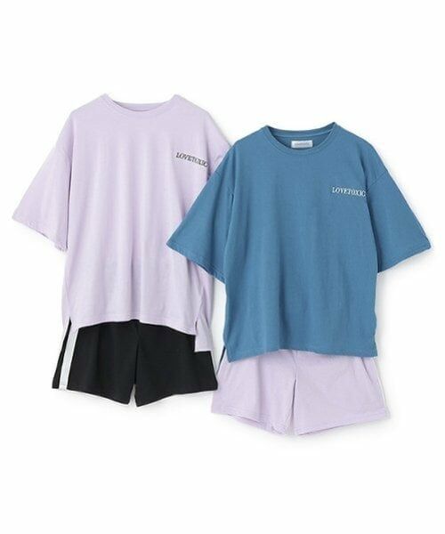Lovetoxic / ラブトキシック ルームウェア | 【ルームウェア/パジャマ】バックハート半袖Tシャツ＆ショートパンツセット | 詳細16