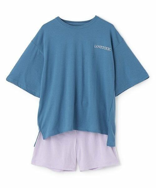 Lovetoxic / ラブトキシック ルームウェア | 【ルームウェア/パジャマ】バックハート半袖Tシャツ＆ショートパンツセット | 詳細2