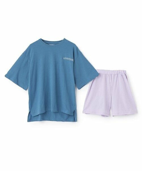 Lovetoxic / ラブトキシック ルームウェア | 【ルームウェア/パジャマ】バックハート半袖Tシャツ＆ショートパンツセット | 詳細4