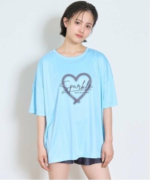 Lovetoxic / ラブトキシック Tシャツ | 【SWIM】【水着】スプレープリントラッシュTシャツ | 詳細1