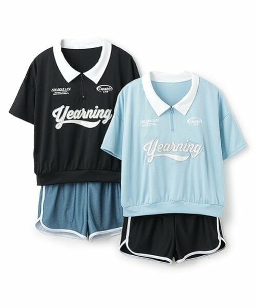 Lovetoxic / ラブトキシック 水着・スイムグッズ | 【SWIM】【水着】ハーフジップTシャツ3点セット | 詳細2