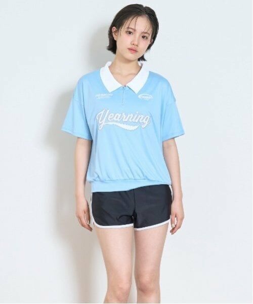 Lovetoxic / ラブトキシック 水着・スイムグッズ | 【SWIM】【水着】ハーフジップTシャツ3点セット（サックス）