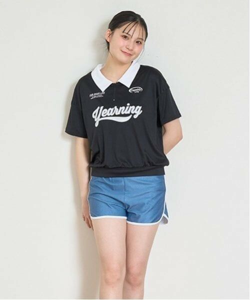 Lovetoxic / ラブトキシック 水着・スイムグッズ | 【SWIM】【水着】ハーフジップTシャツ3点セット（黒）