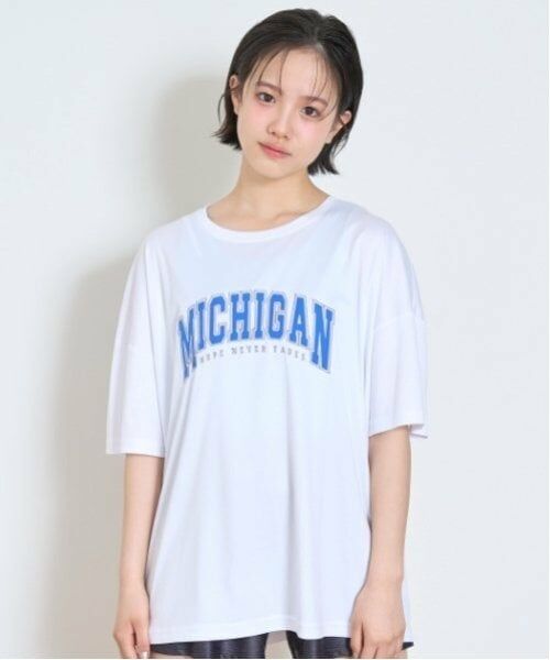 Lovetoxic / ラブトキシック Tシャツ | 【SWIM】【水着】カレッジロゴラッシュTシャツ（白）