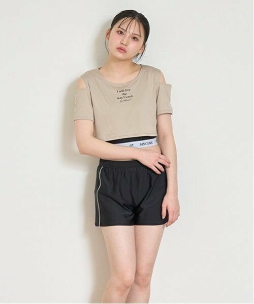 Lovetoxic / ラブトキシック 水着・スイムグッズ | 【SWIM】肩開き3点セット水着（ベージュ）