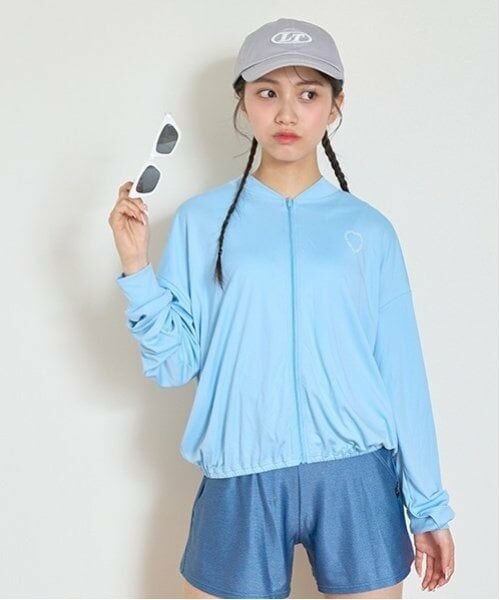 Lovetoxic / ラブトキシック ブルゾン | 【SWIM】【水着】UVジャケット（サックス）
