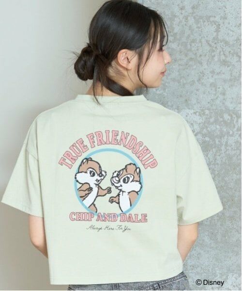 Lovetoxic / ラブトキシック Tシャツ | 【Disney】クロップドTシャツ（ライト グリーン）