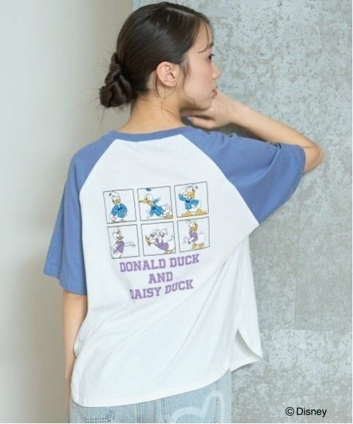 Lovetoxic / ラブトキシック Tシャツ | 【Disney】ルーズラグランTシャツ（ブルー）