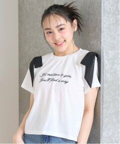 Lovetoxic / ラブトキシック Tシャツ | 肩リボン半袖Tシャツ