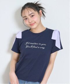 Lovetoxic / ラブトキシック Tシャツ | 肩リボン半袖Tシャツ