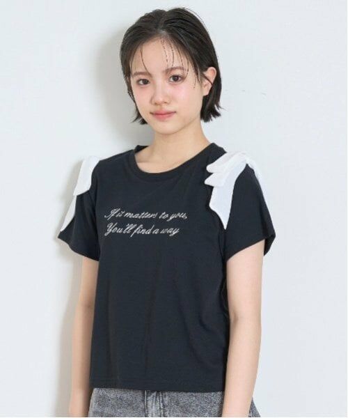 Lovetoxic / ラブトキシック Tシャツ | 肩リボン半袖Tシャツ | 詳細1