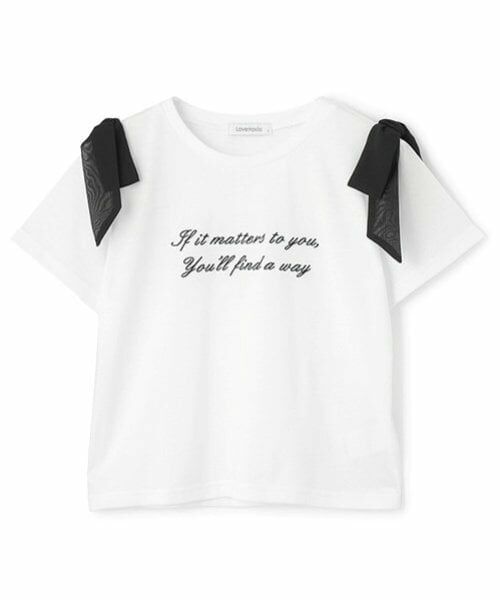 Lovetoxic / ラブトキシック Tシャツ | 肩リボン半袖Tシャツ | 詳細3