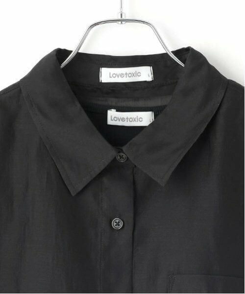Lovetoxic / ラブトキシック シャツ・ブラウス | 【接触冷感/ひんやり】半袖シアーシャツ | 詳細12