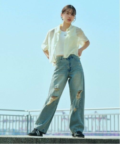 Lovetoxic / ラブトキシック シャツ・ブラウス | 【接触冷感/ひんやり】半袖シアーシャツ | 詳細2