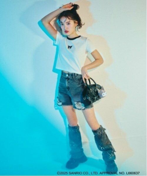 Lovetoxic / ラブトキシック Tシャツ | 【マイメロディ・クロミ】ちびT | 詳細1