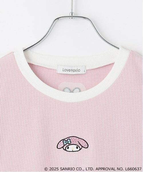 Lovetoxic / ラブトキシック Tシャツ | 【マイメロディ・クロミ】ちびT | 詳細17