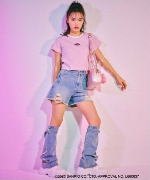 Lovetoxic / ラブトキシック Tシャツ | 【マイメロディ・クロミ】ちびT | 詳細3