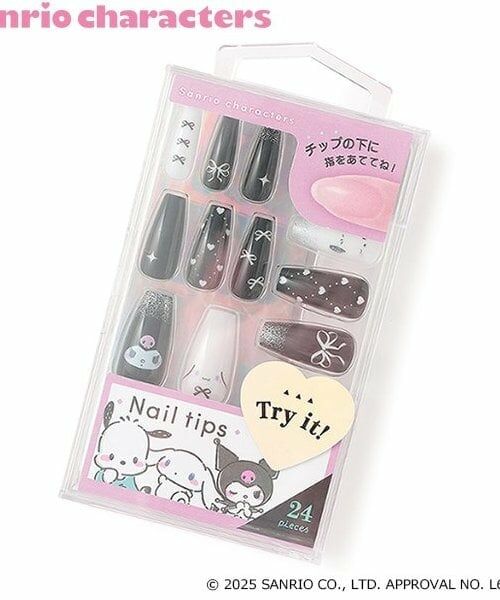 Lovetoxic / ラブトキシック その他コスメ | 【マイメロディ・クロミ】ネイルチップロング（黒）