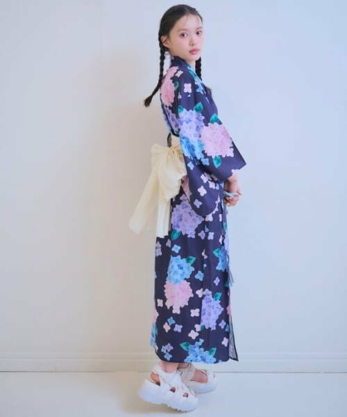Lovetoxic / ラブトキシック 着物・浴衣・小物類 | 【初コラボ！】【HIBIYA-KADAN】【綿100％】紫陽花2WAY浴衣 | 詳細1