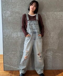 Lovetoxic / ラブトキシック サロペット・オールインワン | 【GOODPRICE】【ベーシック】デニムオーバーオール