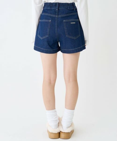 Lovetoxic / ラブトキシック ショート・ハーフ・半端丈パンツ | 【GOODPRICE】【綿100％】プレートロゴデニムショートパンツ | 詳細2
