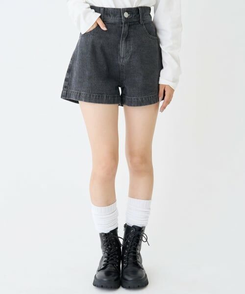 Lovetoxic / ラブトキシック ショート・ハーフ・半端丈パンツ | 【GOODPRICE】【綿100％】プレートロゴデニムショートパンツ | 詳細5