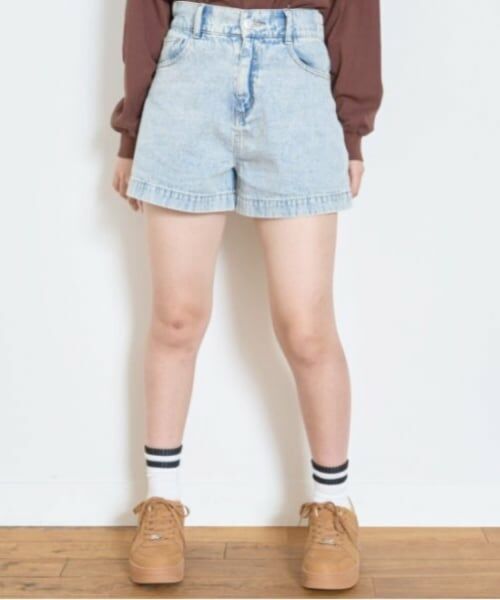 Lovetoxic / ラブトキシック ショート・ハーフ・半端丈パンツ | 【GOODPRICE】【綿100％】プレートロゴデニムショートパンツ | 詳細6