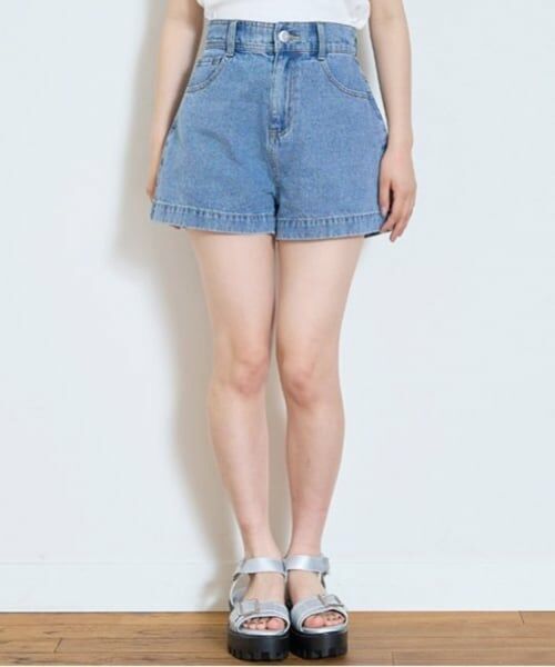 Lovetoxic / ラブトキシック ショート・ハーフ・半端丈パンツ | 【GOODPRICE】【綿100％】プレートロゴデニムショートパンツ | 詳細7