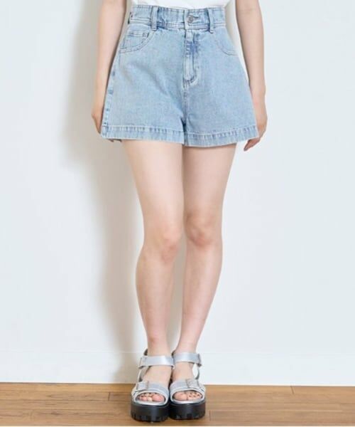 Lovetoxic / ラブトキシック ショート・ハーフ・半端丈パンツ | 【GOODPRICE】【綿100％】プレートロゴデニムショートパンツ | 詳細9