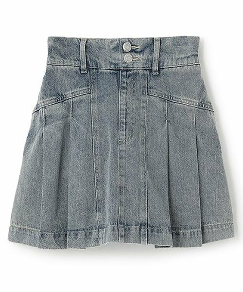 Lovetoxic / ラブトキシック ショート・ハーフ・半端丈パンツ | 美脚見えデニムプリーツスカパン | 詳細4