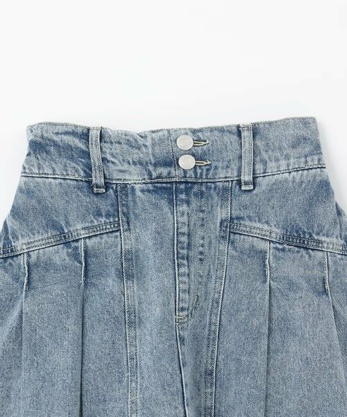 Lovetoxic / ラブトキシック ショート・ハーフ・半端丈パンツ | 美脚見えデニムプリーツスカパン | 詳細8