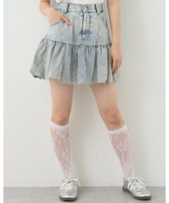 Lovetoxic / ラブトキシック ショート・ハーフ・半端丈パンツ | デニムバルーンスカート