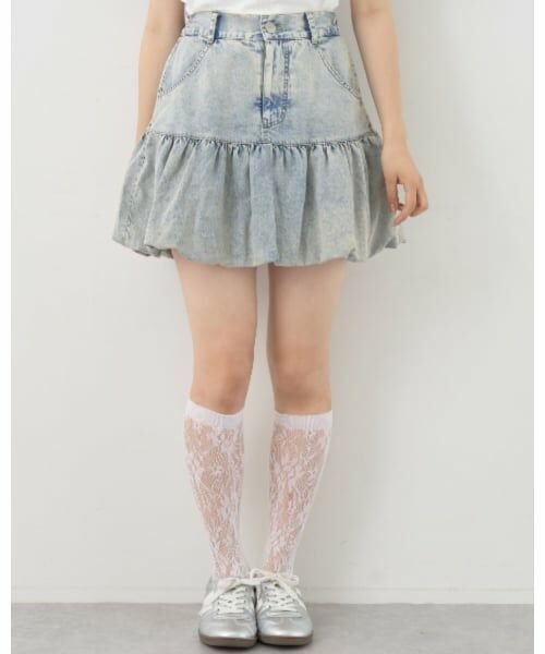 Lovetoxic / ラブトキシック ショート・ハーフ・半端丈パンツ | デニムバルーンスカート | 詳細14