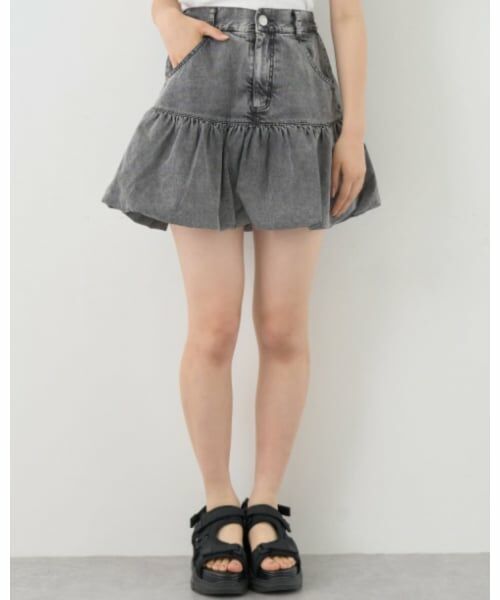 Lovetoxic / ラブトキシック ショート・ハーフ・半端丈パンツ | デニムバルーンスカート | 詳細15